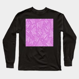 Paisley butterflies pink-white Long Sleeve T-Shirt